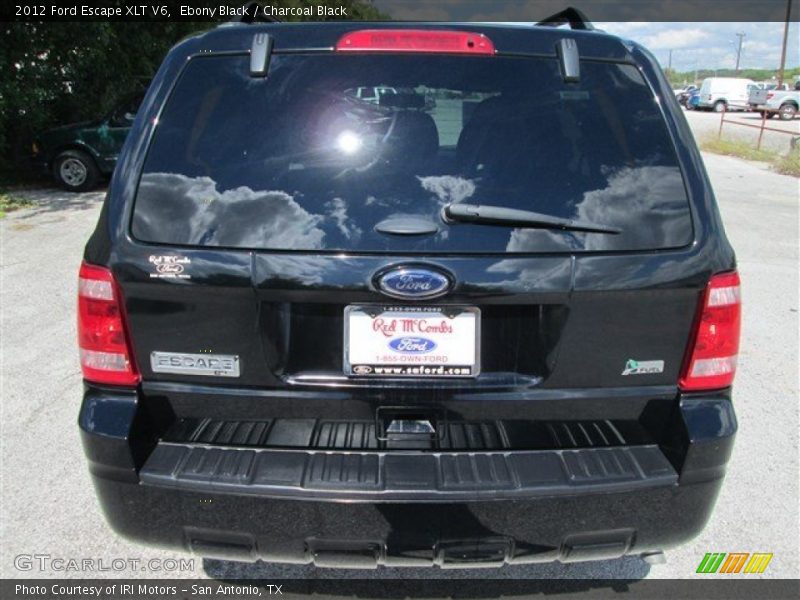 Ebony Black / Charcoal Black 2012 Ford Escape XLT V6