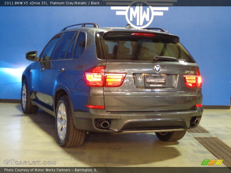 Platinum Gray Metallic / Black 2011 BMW X5 xDrive 35i