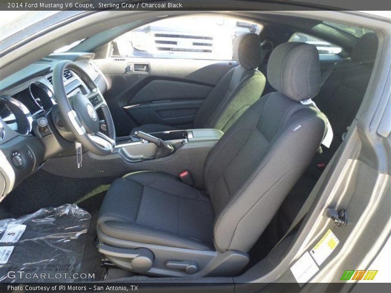 Sterling Gray / Charcoal Black 2014 Ford Mustang V6 Coupe