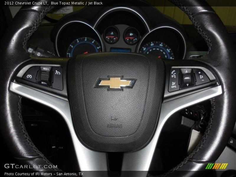 Blue Topaz Metallic / Jet Black 2012 Chevrolet Cruze LT