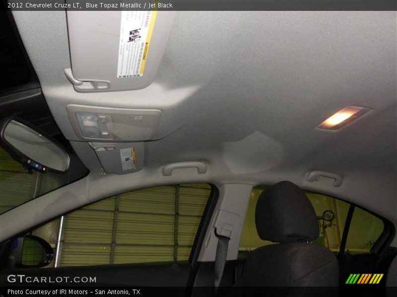 Blue Topaz Metallic / Jet Black 2012 Chevrolet Cruze LT