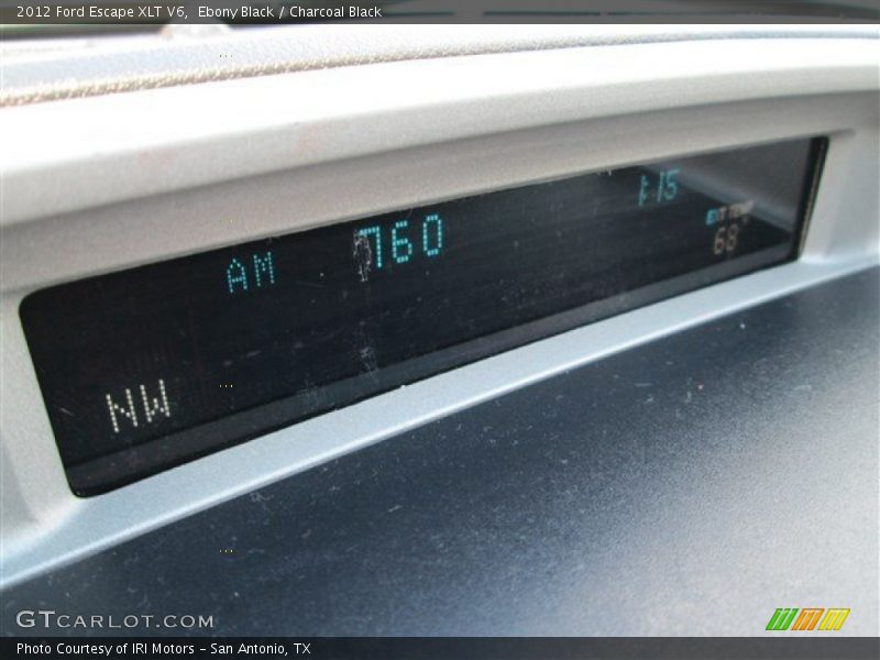 Ebony Black / Charcoal Black 2012 Ford Escape XLT V6