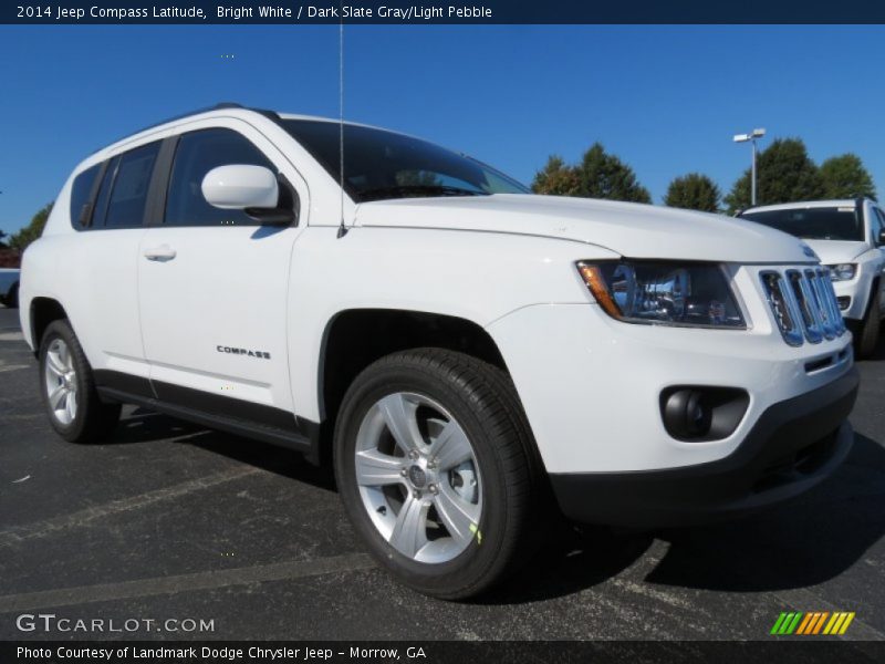Bright White / Dark Slate Gray/Light Pebble 2014 Jeep Compass Latitude