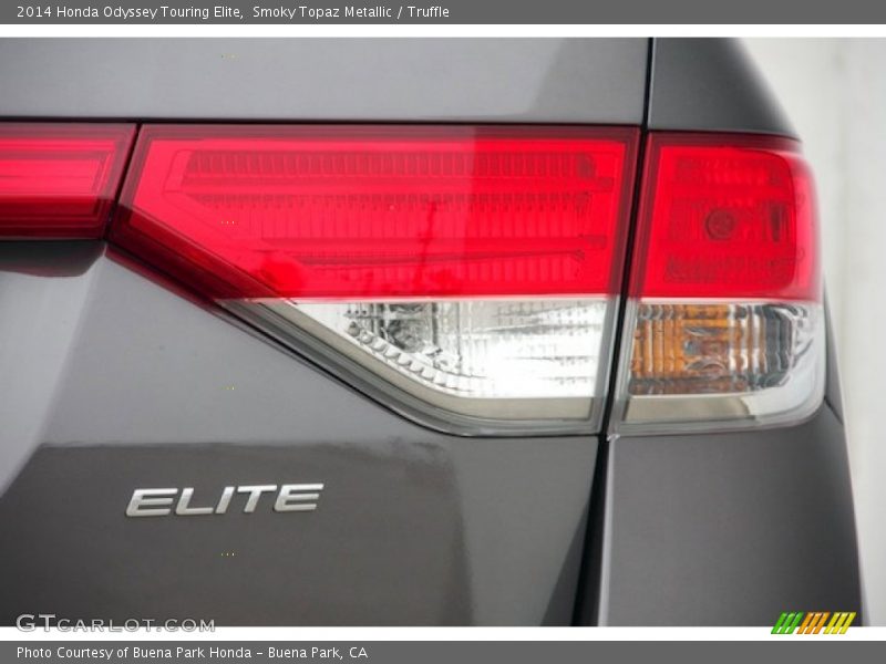 Smoky Topaz Metallic / Truffle 2014 Honda Odyssey Touring Elite
