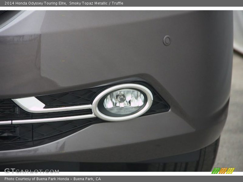 Smoky Topaz Metallic / Truffle 2014 Honda Odyssey Touring Elite