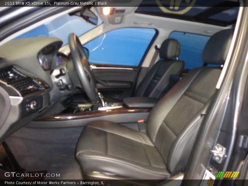 Platinum Gray Metallic / Black 2011 BMW X5 xDrive 35i
