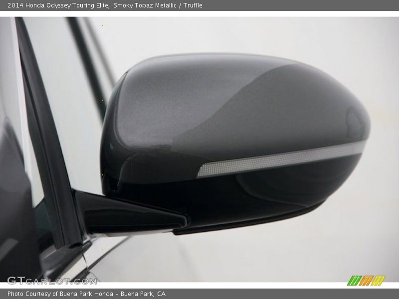 Smoky Topaz Metallic / Truffle 2014 Honda Odyssey Touring Elite