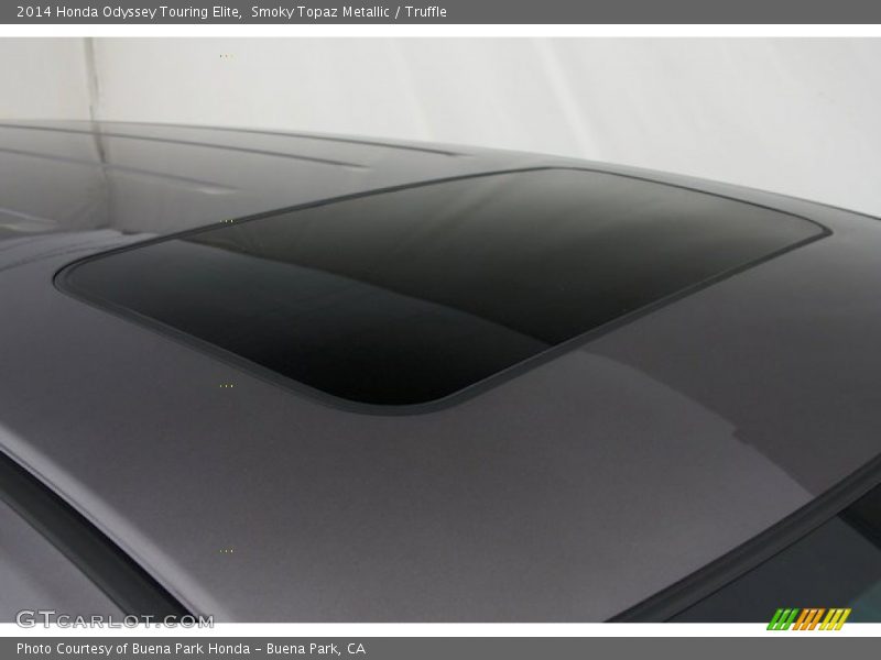 Smoky Topaz Metallic / Truffle 2014 Honda Odyssey Touring Elite