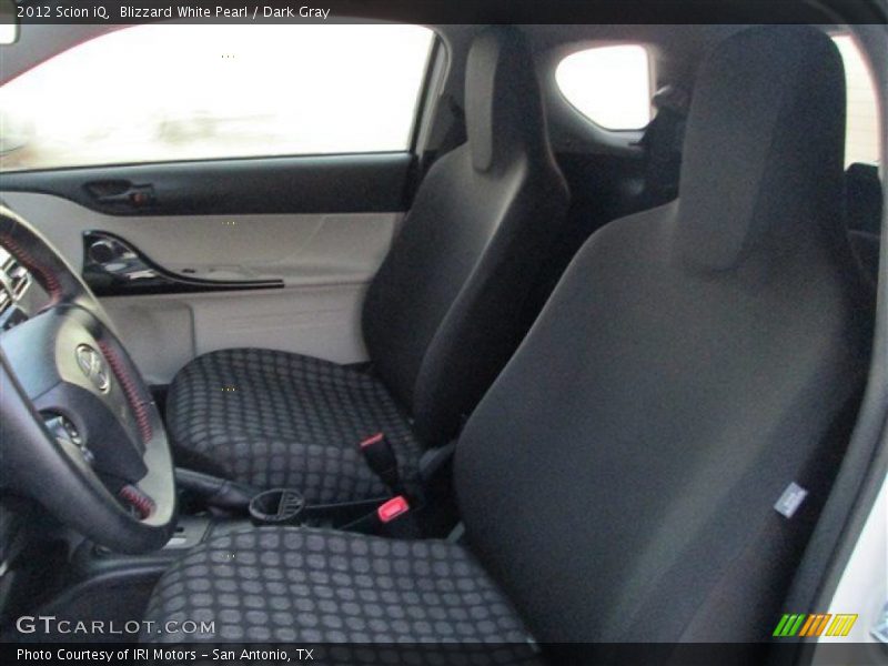 Blizzard White Pearl / Dark Gray 2012 Scion iQ