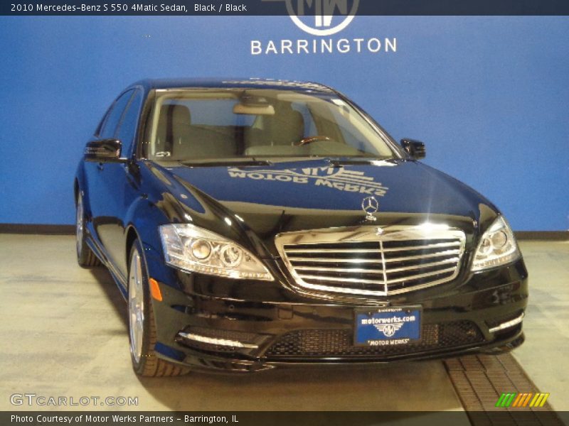 Black / Black 2010 Mercedes-Benz S 550 4Matic Sedan