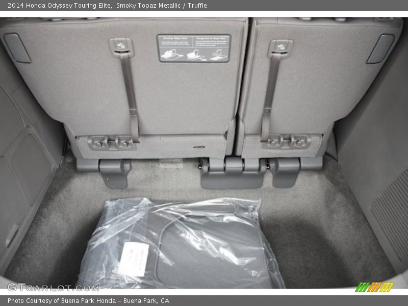 Smoky Topaz Metallic / Truffle 2014 Honda Odyssey Touring Elite