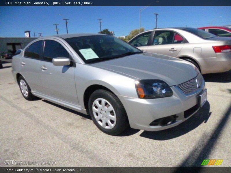 Quick Silver Pearl / Black 2010 Mitsubishi Galant ES
