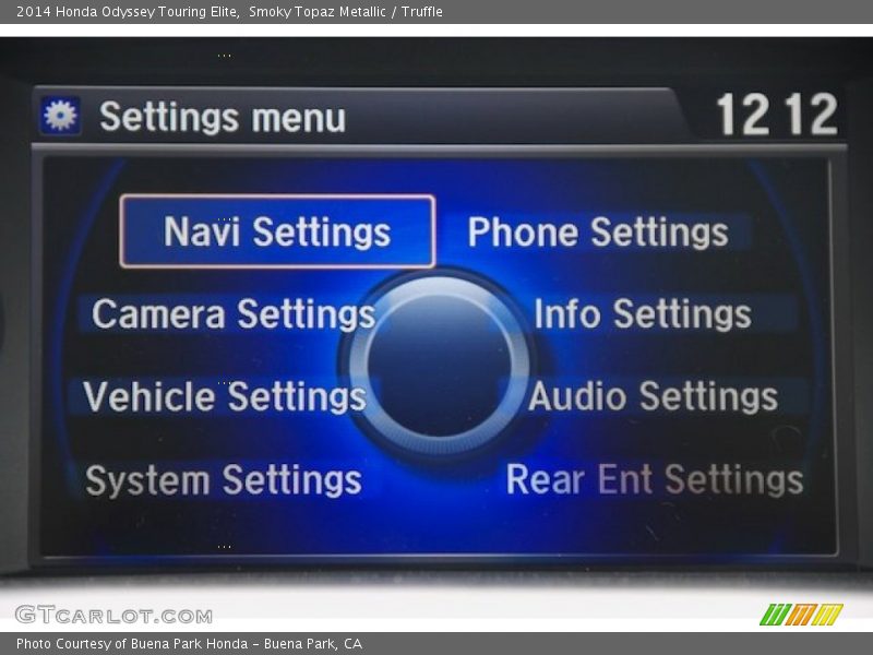 Smoky Topaz Metallic / Truffle 2014 Honda Odyssey Touring Elite