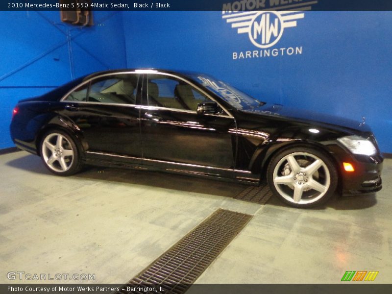 Black / Black 2010 Mercedes-Benz S 550 4Matic Sedan