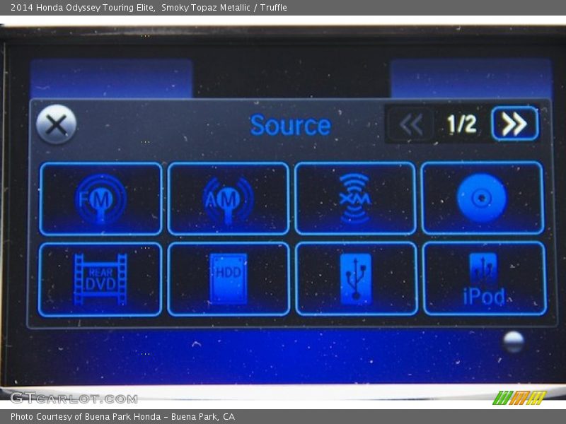 Smoky Topaz Metallic / Truffle 2014 Honda Odyssey Touring Elite