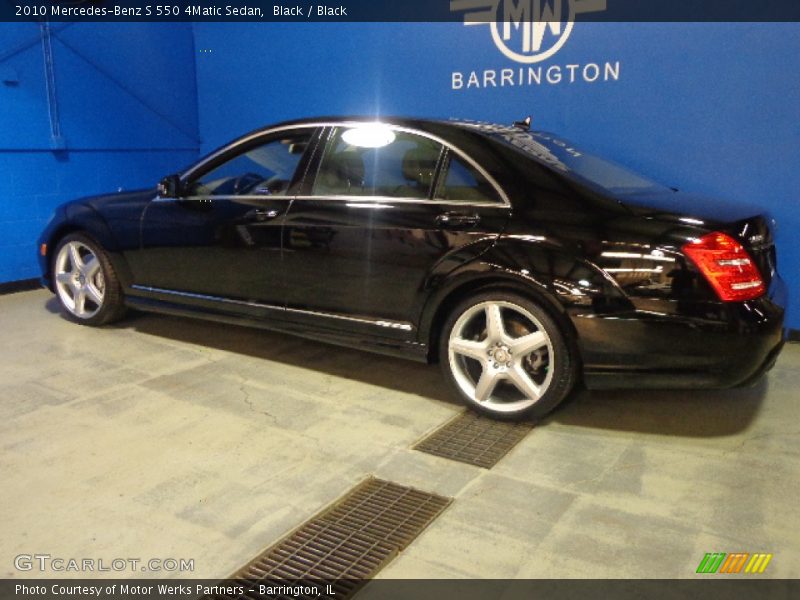 Black / Black 2010 Mercedes-Benz S 550 4Matic Sedan