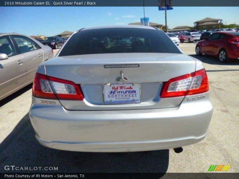 Quick Silver Pearl / Black 2010 Mitsubishi Galant ES