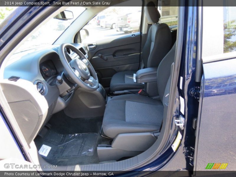 True Blue Pearl / Dark Slate Gray 2014 Jeep Compass Sport