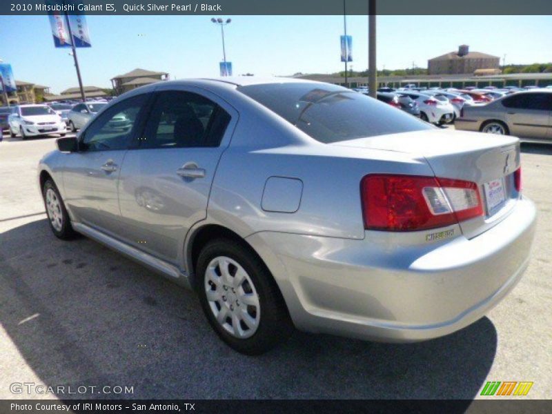 Quick Silver Pearl / Black 2010 Mitsubishi Galant ES