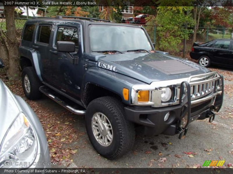 Slate Blue Metallic / Ebony Black 2007 Hummer H3 X