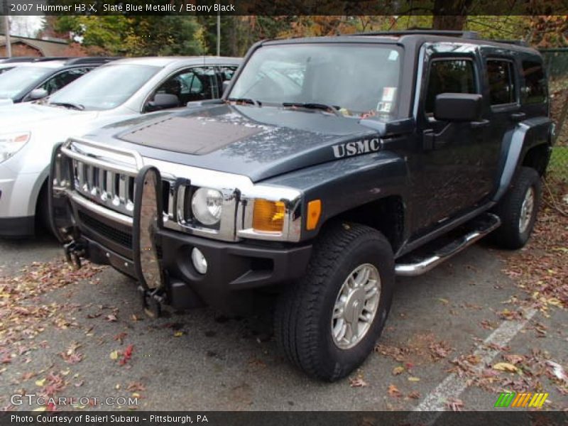 Slate Blue Metallic / Ebony Black 2007 Hummer H3 X