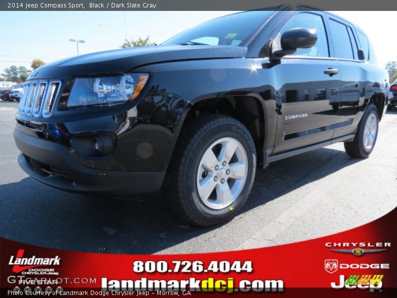 Black / Dark Slate Gray 2014 Jeep Compass Sport