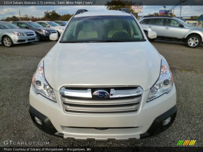 Satin White Pearl / Ivory 2014 Subaru Outback 2.5i Limited