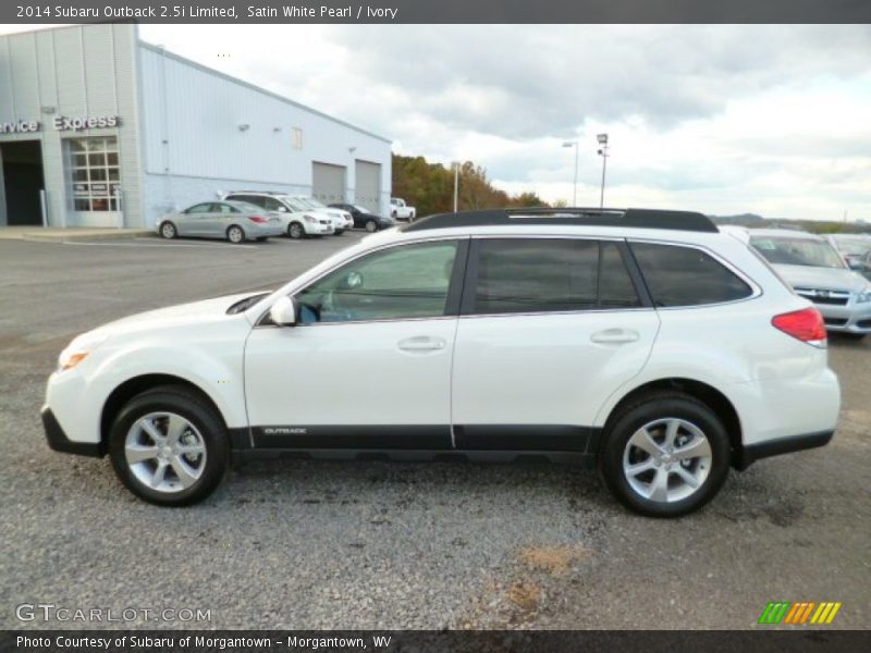 Satin White Pearl / Ivory 2014 Subaru Outback 2.5i Limited