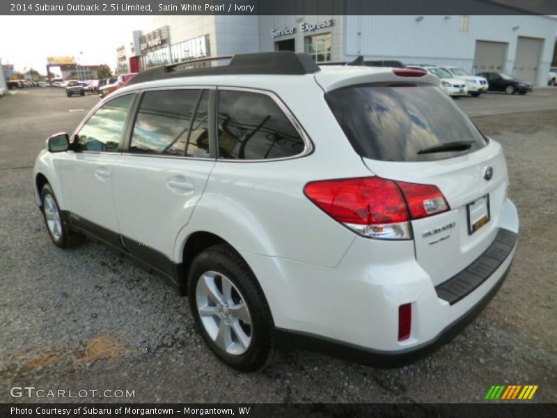 Satin White Pearl / Ivory 2014 Subaru Outback 2.5i Limited