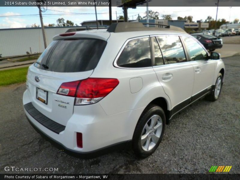 Satin White Pearl / Ivory 2014 Subaru Outback 2.5i Limited