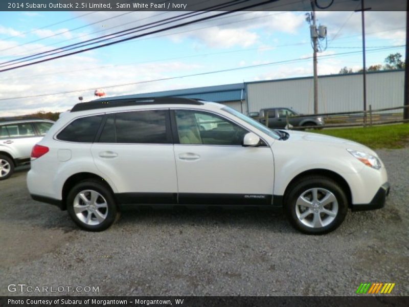 Satin White Pearl / Ivory 2014 Subaru Outback 2.5i Limited