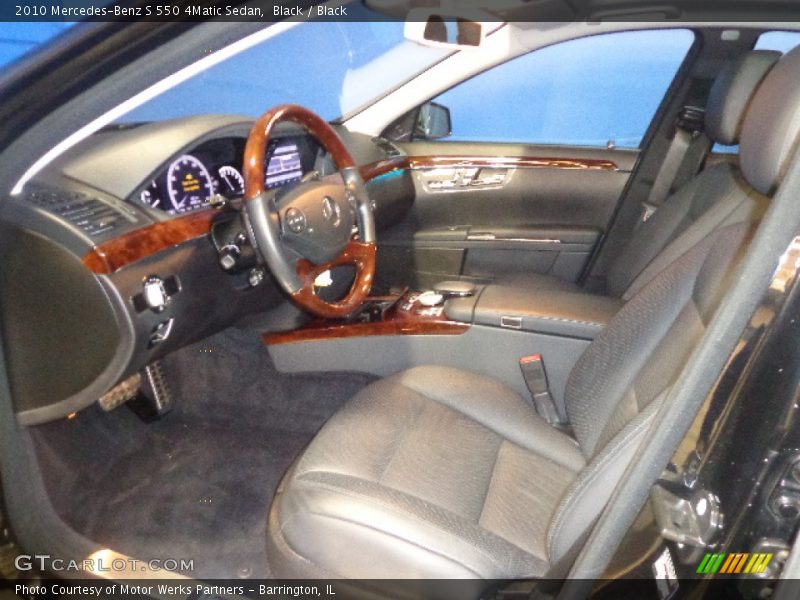 Black / Black 2010 Mercedes-Benz S 550 4Matic Sedan