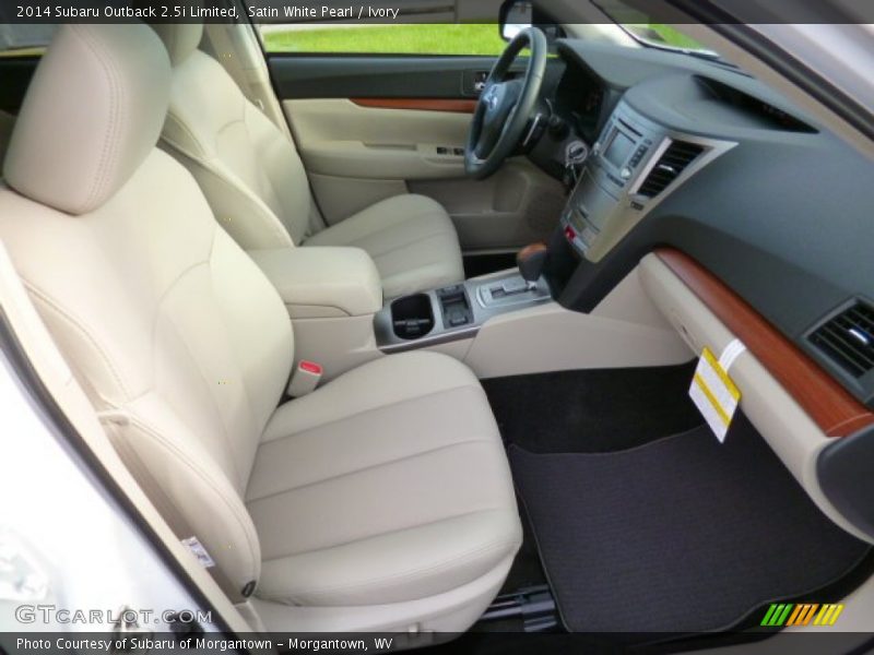 Satin White Pearl / Ivory 2014 Subaru Outback 2.5i Limited