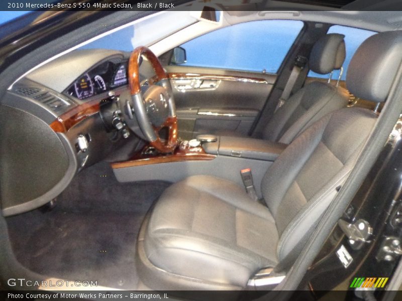 Black / Black 2010 Mercedes-Benz S 550 4Matic Sedan