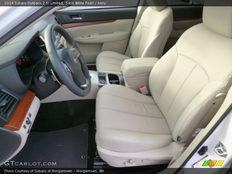 Satin White Pearl / Ivory 2014 Subaru Outback 2.5i Limited
