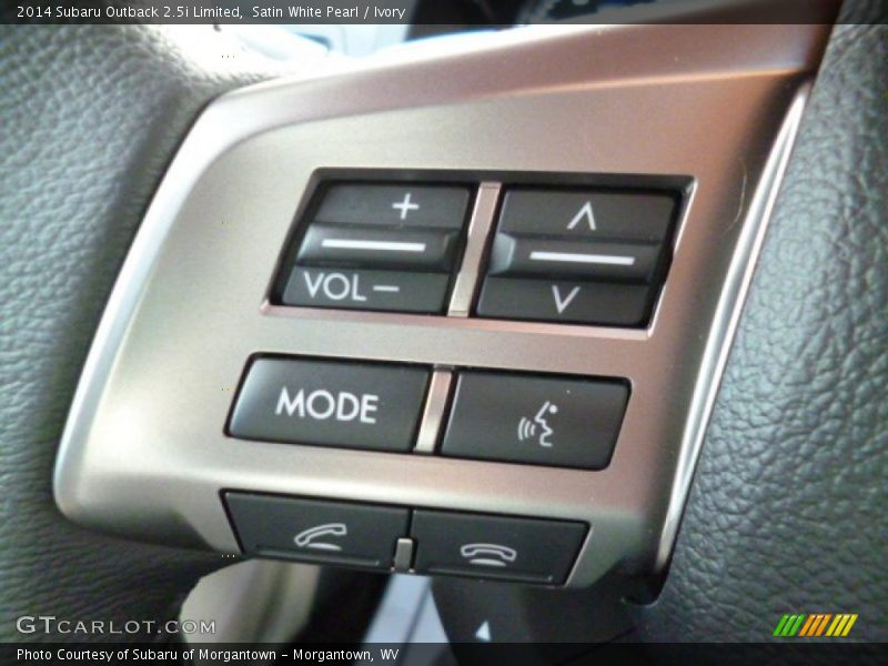 Satin White Pearl / Ivory 2014 Subaru Outback 2.5i Limited