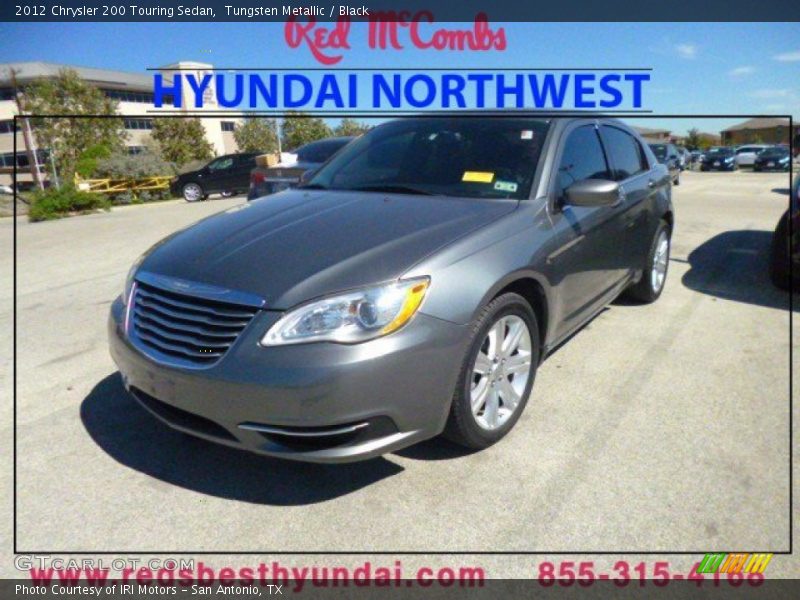 Tungsten Metallic / Black 2012 Chrysler 200 Touring Sedan