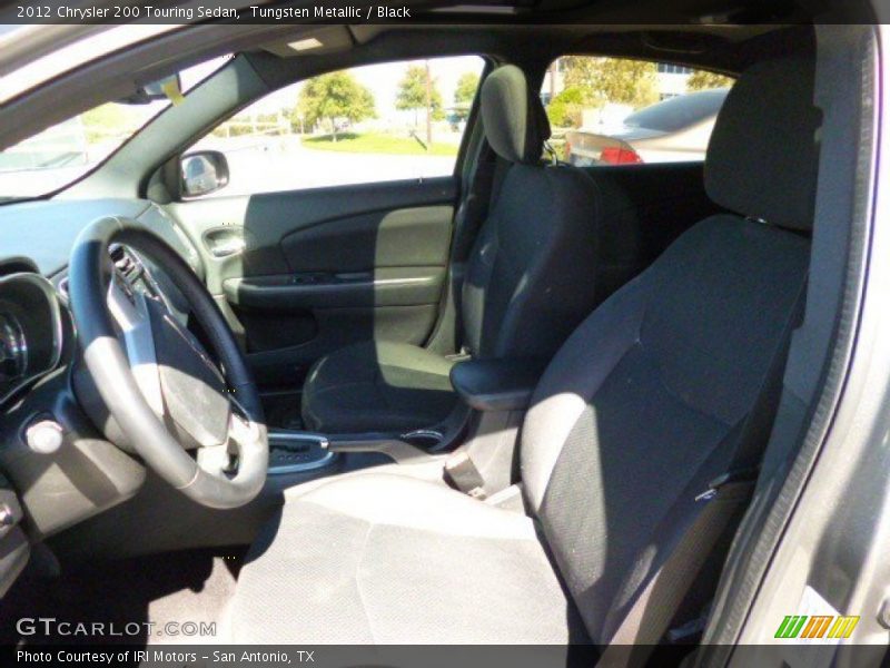 Tungsten Metallic / Black 2012 Chrysler 200 Touring Sedan