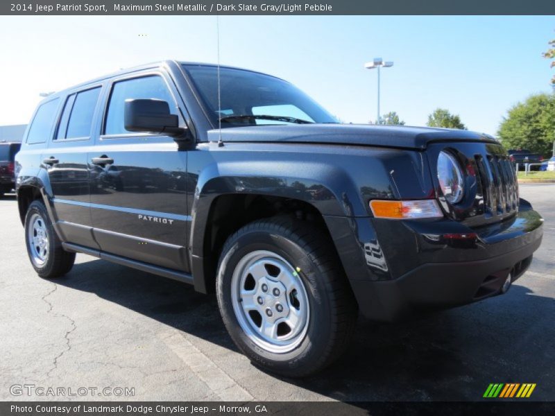 Maximum Steel Metallic / Dark Slate Gray/Light Pebble 2014 Jeep Patriot Sport