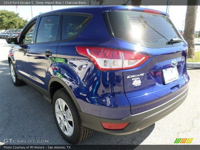 Deep Impact Blue / Charcoal Black 2014 Ford Escape S
