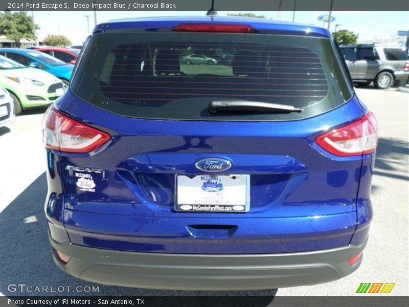 Deep Impact Blue / Charcoal Black 2014 Ford Escape S