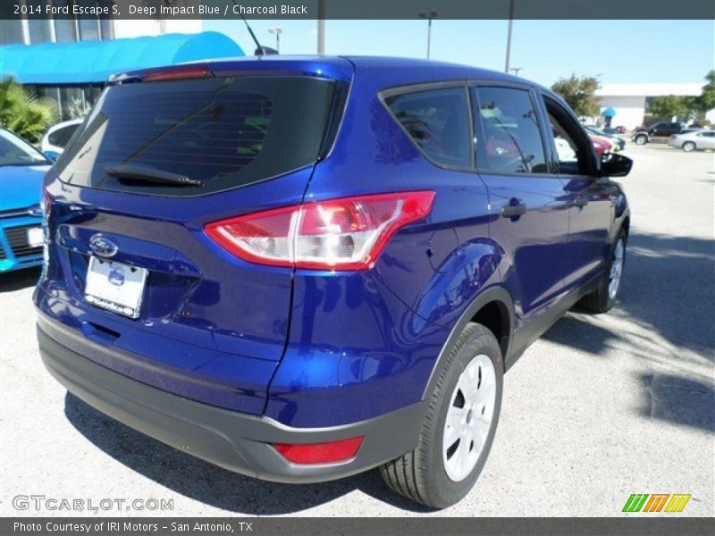 Deep Impact Blue / Charcoal Black 2014 Ford Escape S