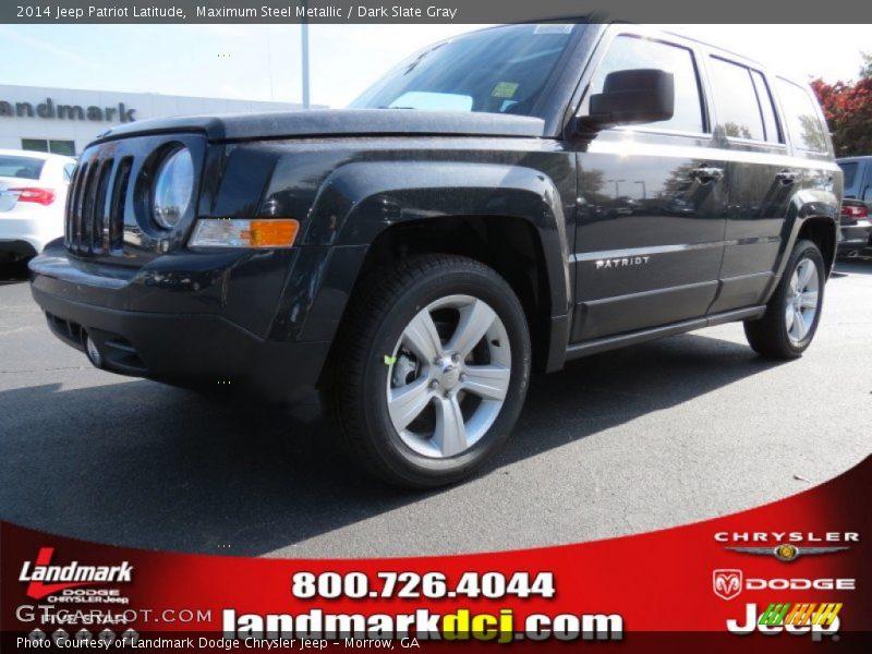 Maximum Steel Metallic / Dark Slate Gray 2014 Jeep Patriot Latitude