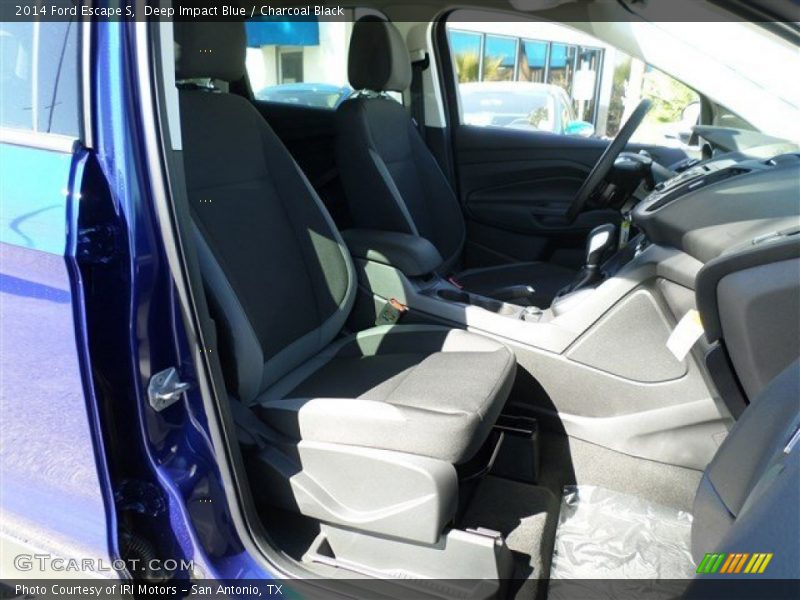 Deep Impact Blue / Charcoal Black 2014 Ford Escape S