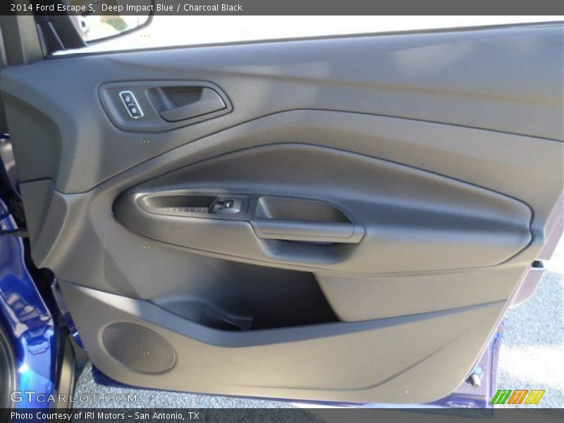 Deep Impact Blue / Charcoal Black 2014 Ford Escape S