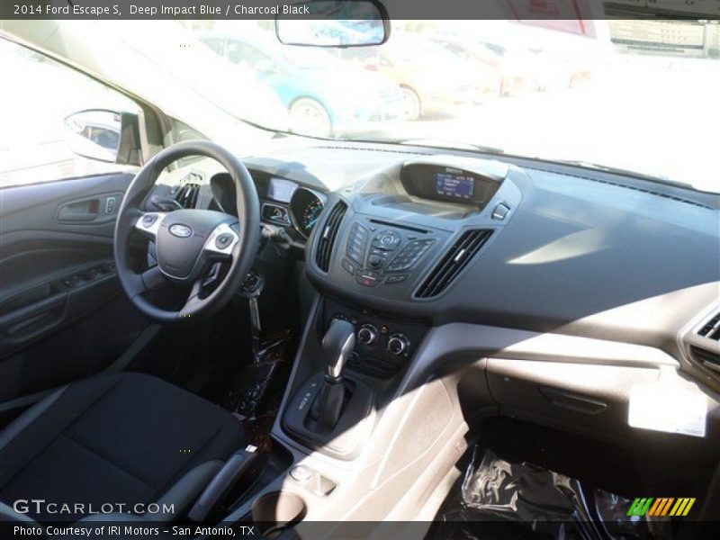 Deep Impact Blue / Charcoal Black 2014 Ford Escape S