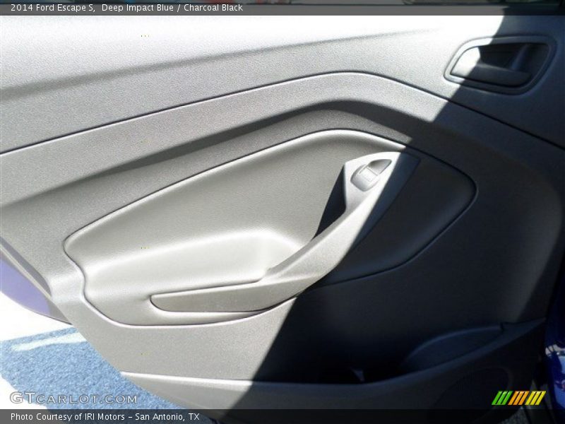 Deep Impact Blue / Charcoal Black 2014 Ford Escape S