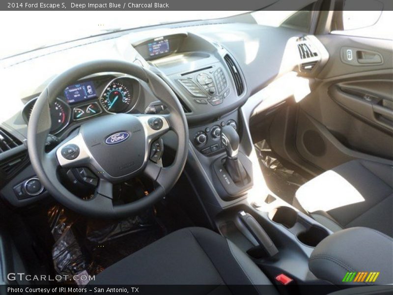 Deep Impact Blue / Charcoal Black 2014 Ford Escape S