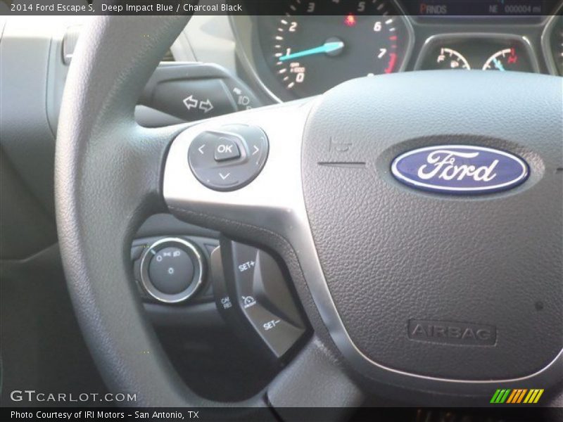 Deep Impact Blue / Charcoal Black 2014 Ford Escape S
