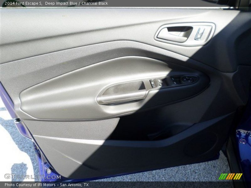 Deep Impact Blue / Charcoal Black 2014 Ford Escape S